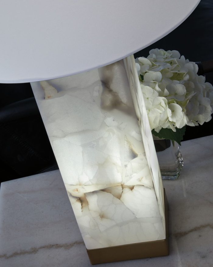Linderfield - White / Gold Finish - Alabaster Table Lamp - Image 4