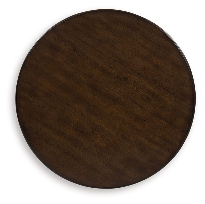 Frallyn - Dark Brown - Round End Table - Image 4