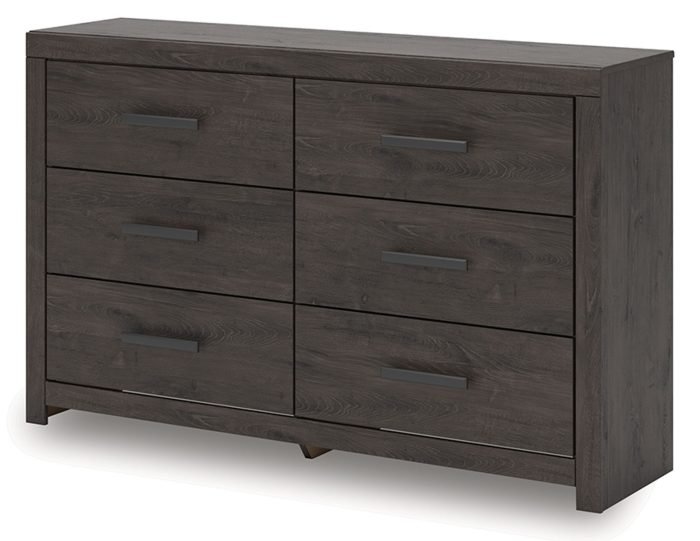 Prendonea - Charcoal - Six Drawer Dresser - Image 2