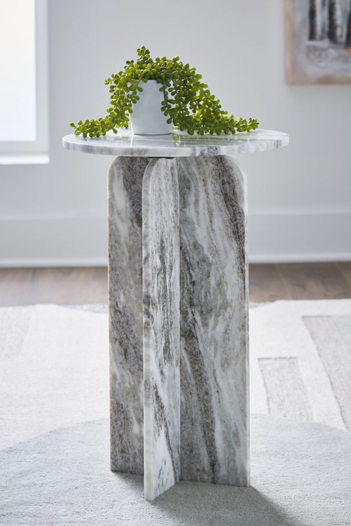 Keithwell - Gray - Round Accent Table - Image 4