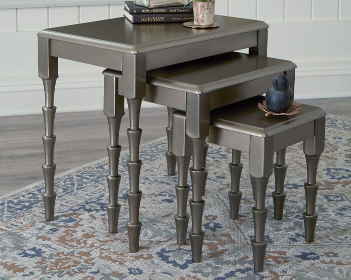 Larkendale - Metallic Gray - Accent Table Set (Set of 3) - Image 4