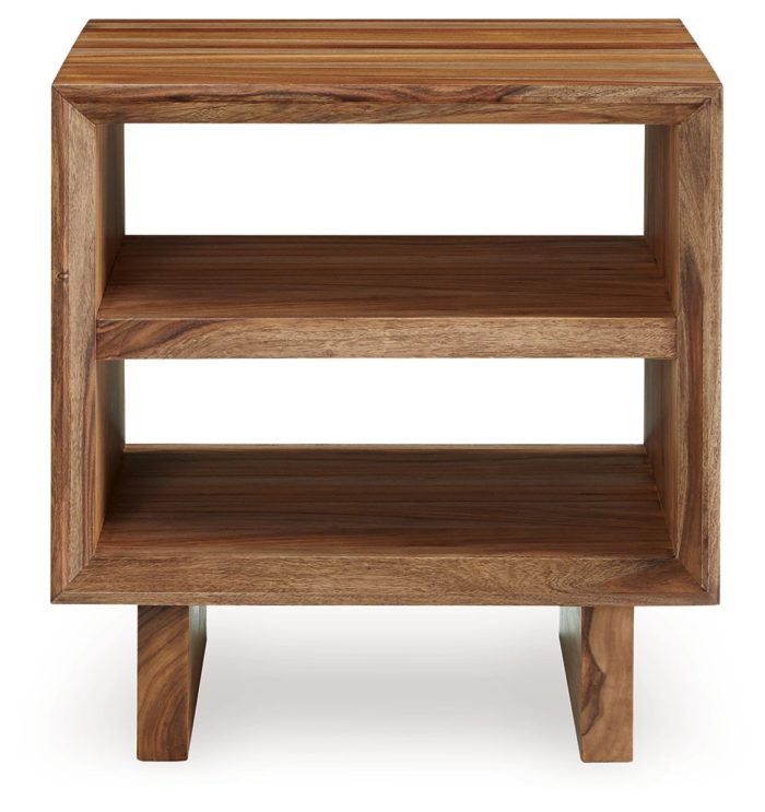 Dressonni - Brown - Square End Table - Image 4