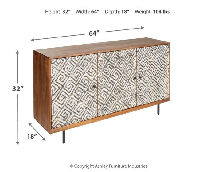 Kerrings - Brown / Black / White - Accent Cabinet - Image 3