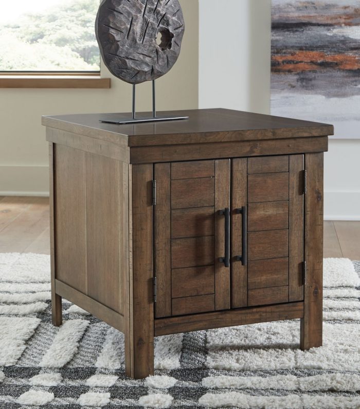 Moriville - Grayish Brown - Rectangular End Table - Image 2
