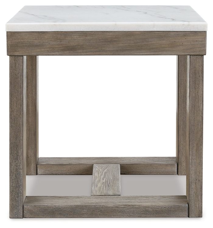 Loyaska - Brown / Ivory - Square End Table - Image 4