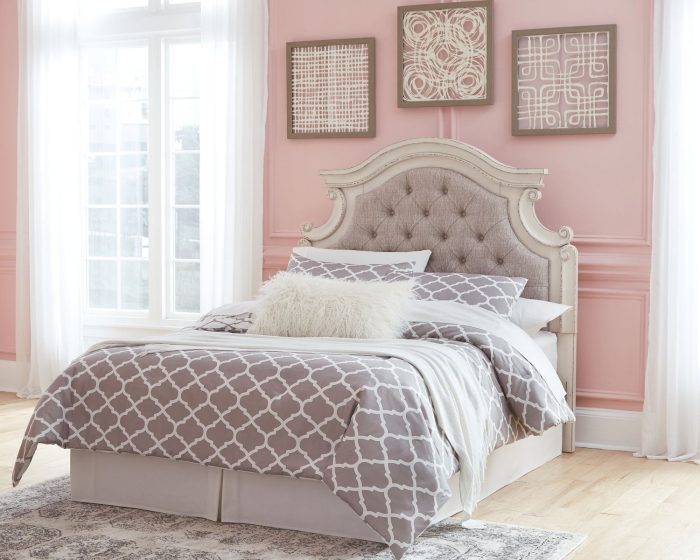 Realyn - Chipped White - Full UPH Panel Headboard - Image 2
