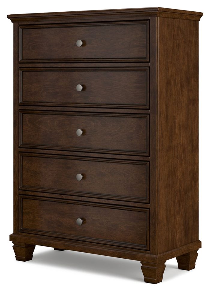 Danabrin - Brown - Five Drawer Chest - Image 2