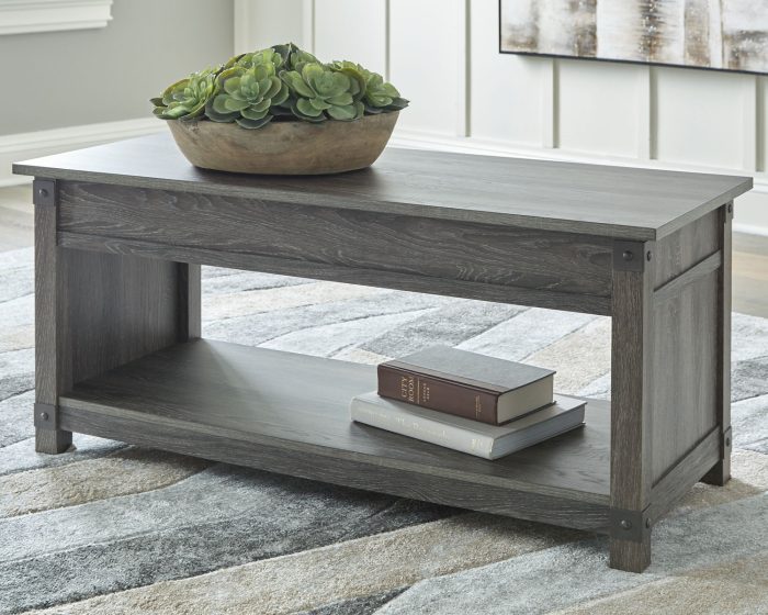 Freedan - Grayish Brown - Rect Lift Top Cocktail Table - Image 2