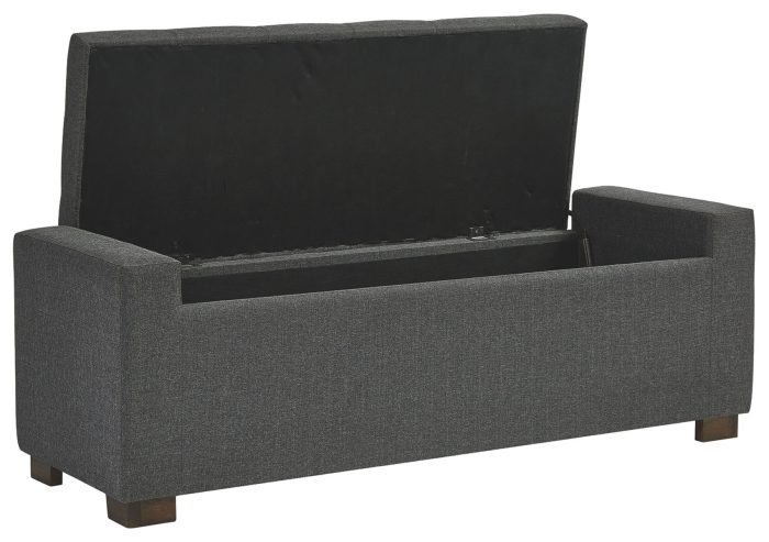 Cortwell - Gray - Storage Bench - Image 4