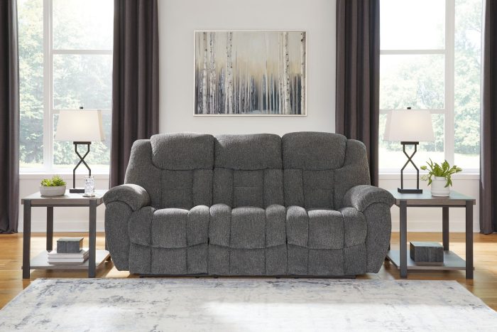 Foreside - Charcoal - Reclining Sofa - Image 4