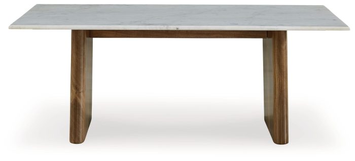 Isanti - Light Brown / White - Rectangular Cocktail Table - Image 2