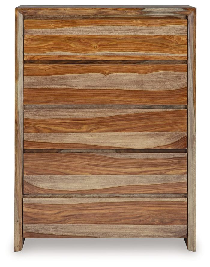 Dressonni - Brown - Five Drawer Chest - Image 2