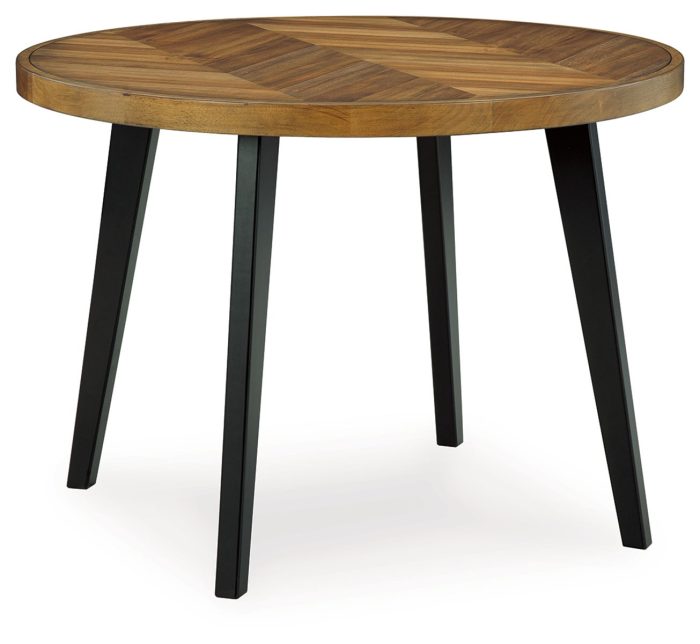 Blondon - Brown / Black - Dining Table and 4 Chairs (Set of 5) - Image 4