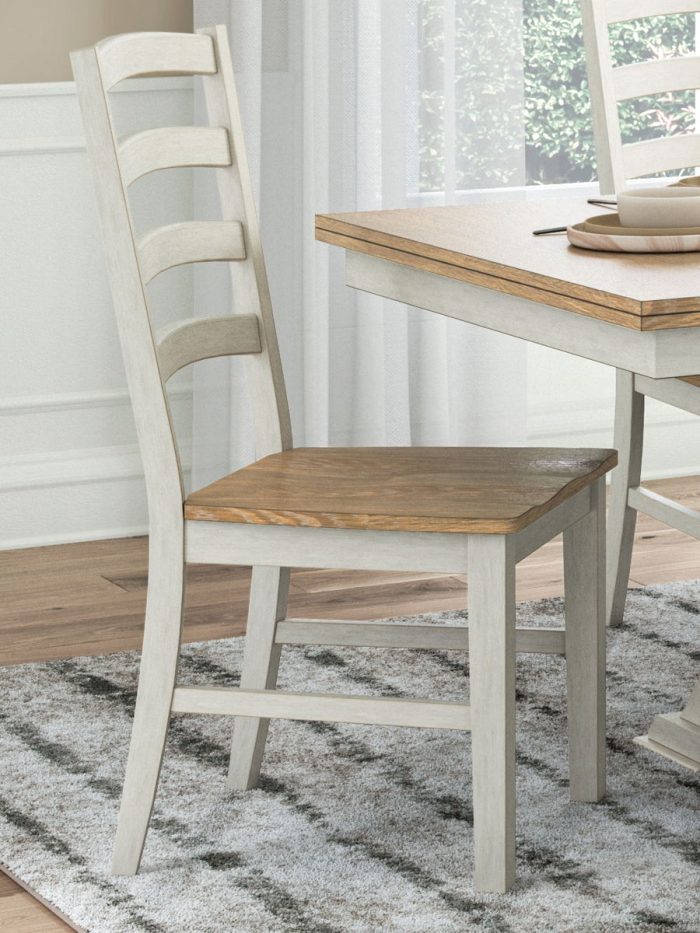 Purlaney - Antique White / Natural - Dining Room Side Chair (Set of 2) - Image 3