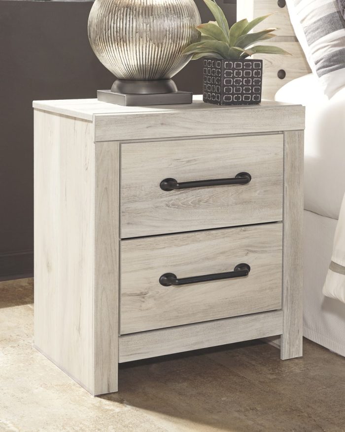 Cambeck - Whitewash - Two Drawer Night Stand - Image 2