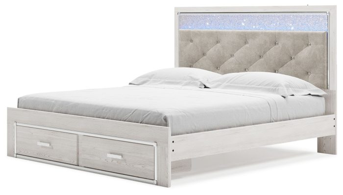 Altyra - White - King Upholstered Storage Bed - Image 2