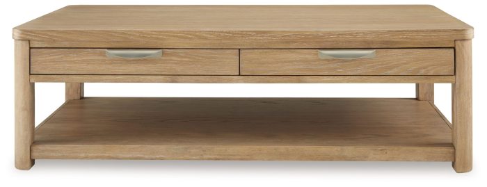 Rencott - Light Brown - Rectangular Cocktail Table - Image 2