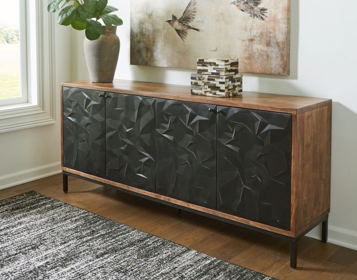 Dorannby - Black / Brown - Accent Cabinet - Image 2