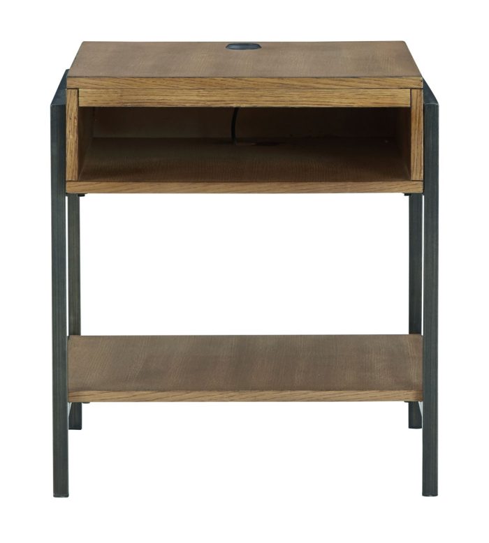 Fridley - Brown / Black - Rectangular End Table - Image 3
