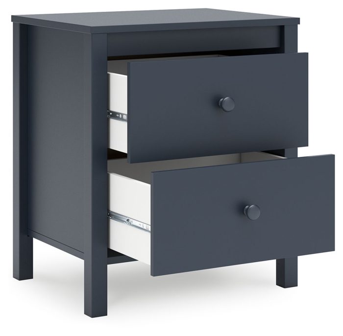 Simmenfort - Navy Blue - Two Drawer Night Stand - Image 4