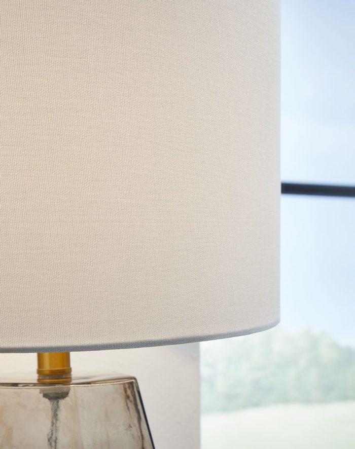 Taylow - Gray - Glass Table Lamp - Image 2