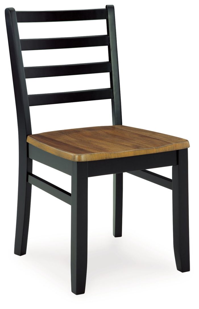 Blondon - Brown / Black - Rectangular Drm Table Set (Set of 7) - Image 2