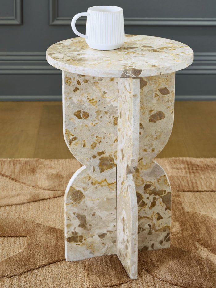 Treygan - Beige - Accent Table - Image 3