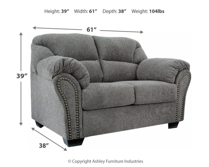 Allmaxx - Pewter - Loveseat - Image 4