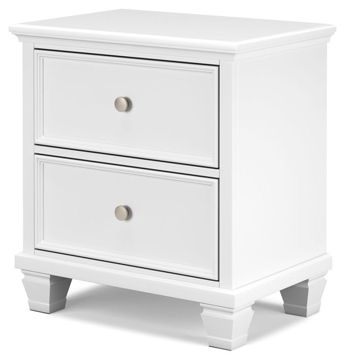 Fortman - White - Two Drawer Night Stand - Image 4