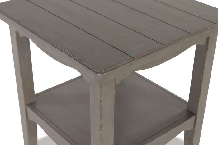 Charina - Antique Gray - Square End Table - Image 4
