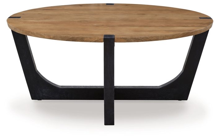 Hanneforth - Brown - Round Cocktail Table - Image 3