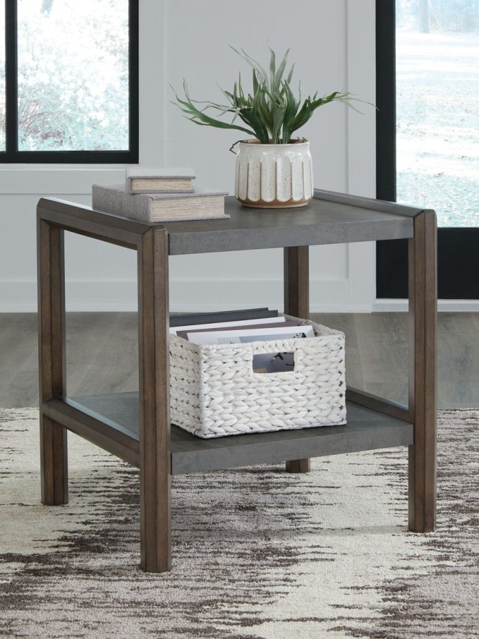 Kallenny - Brown / Gray - Rectangular End Table - Image 3
