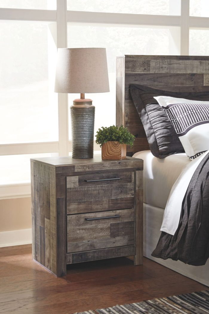 Derekson - Multi Gray - Two Drawer Night Stand - Image 4