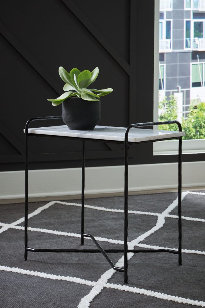 Ashber - White / Black - Accent Table - Image 3