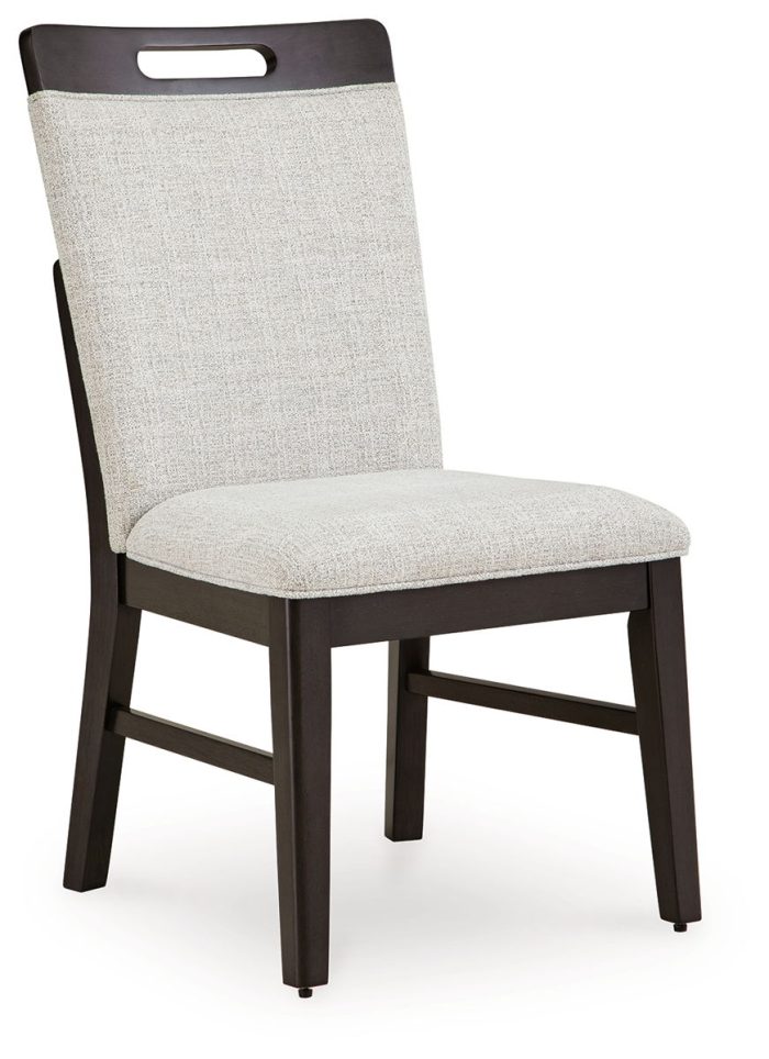 Neymorton - Light Gray / Brown - Dining Upholstered Side Chair (Set of 2) - Image 4