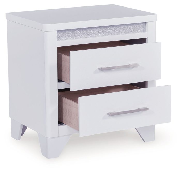 Jarlee - White - Two Drawer Night Stand - Image 3