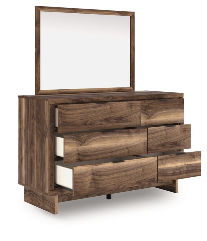 Chirason - Brown - Dresser And Mirror - Image 3