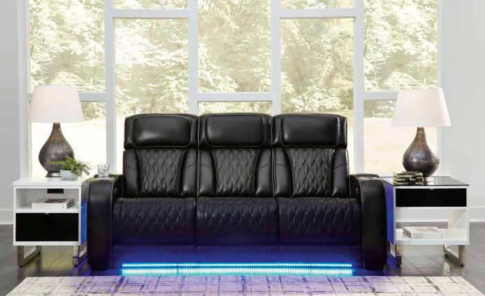 Boyington - Black - 2 Pc. - Power Reclining Sofa And Loveseat - Image 3