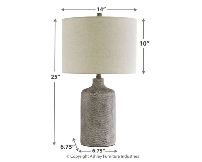 Linus - Antique Black - Ceramic Table Lamp - Image 4
