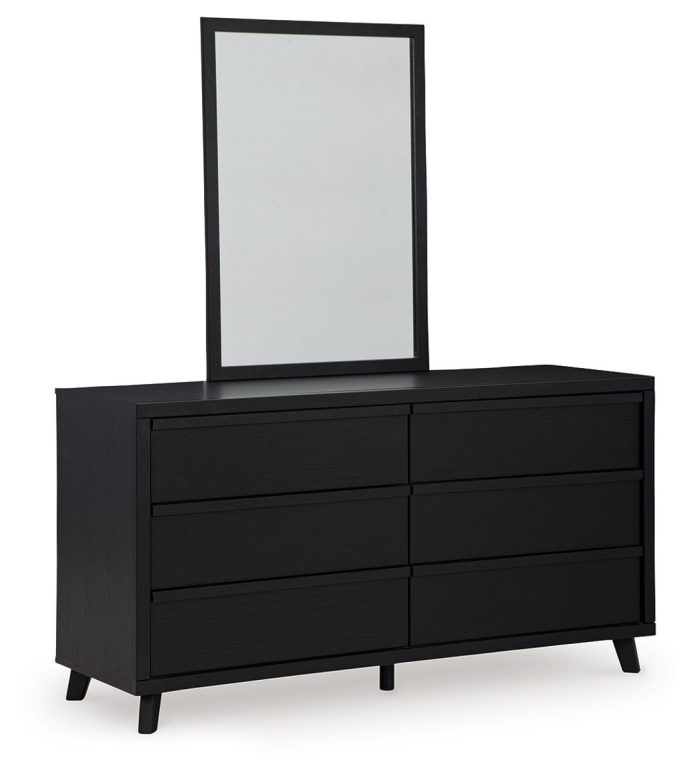 Danziar - Black - Dresser And Mirror - Image 3