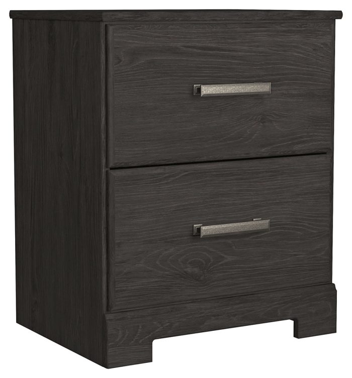 Belachime - Charcoal - Two Drawer Night Stand - Image 4