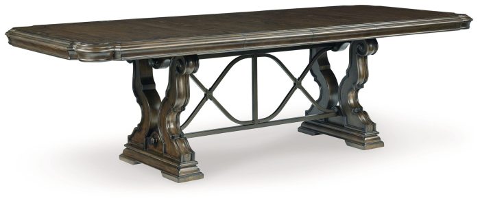 Maylee - Dark Brown - 11 Pc. - Dining Extension Table, 4 Side Chairs, 2 Arm Chairs, Storage Bench, Buffet And Hutch - Image 2