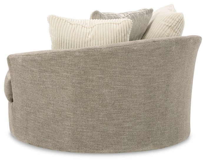 Creswell - Stone - Oversized Swivel Accent Chair - Image 3