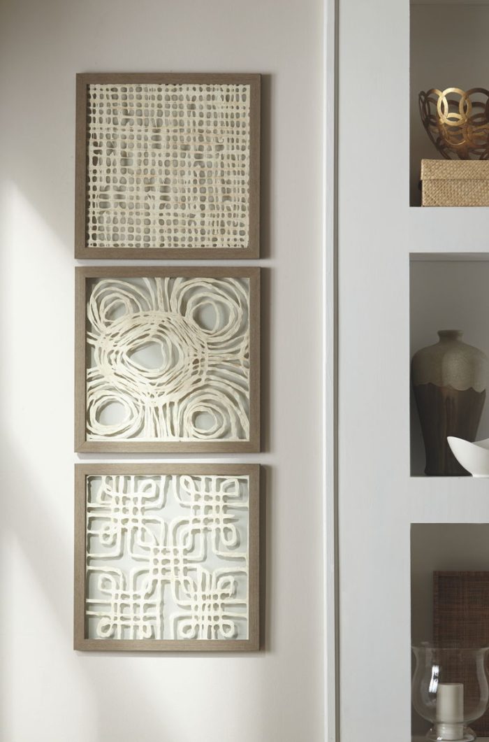 Odella - Cream / Taupe - Wall Decor Set (Set of 3) - Image 4