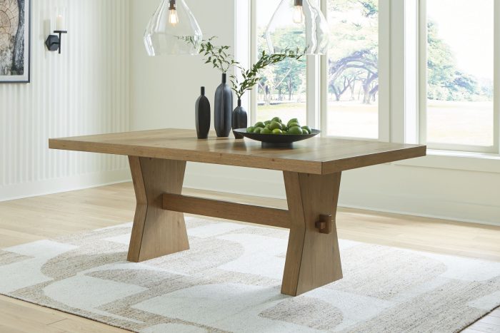 Galliden - Light Brown - Rectangular Dining Room Table - Image 3