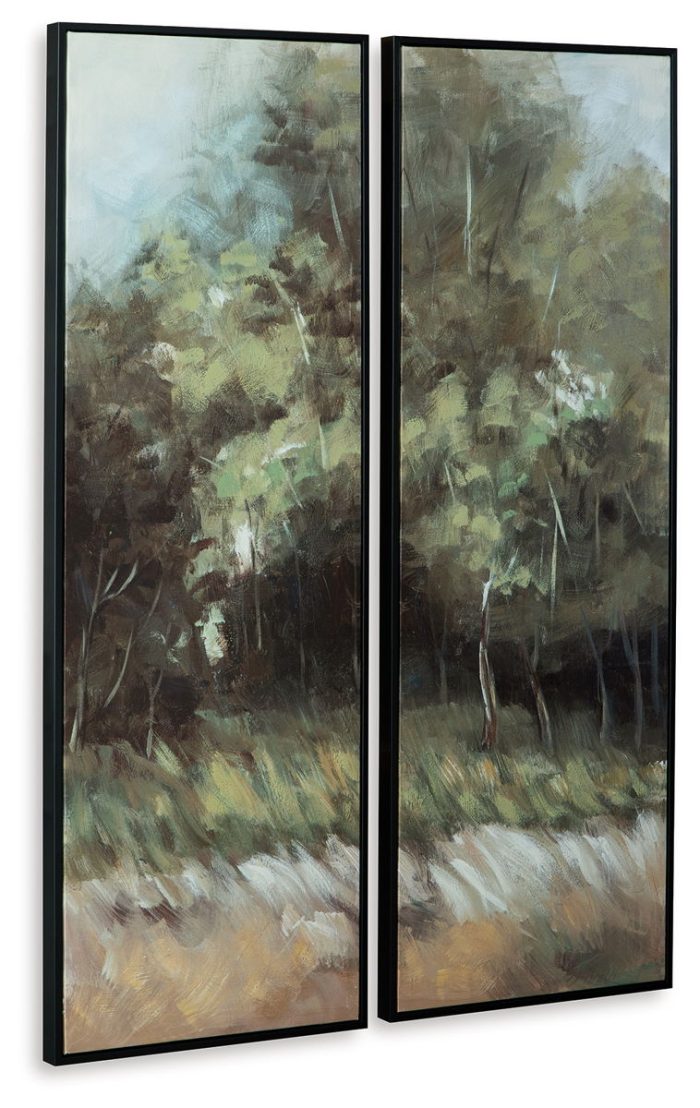 Dansot - Green / Brown - Wall Art Set (Set of 2) - Image 4
