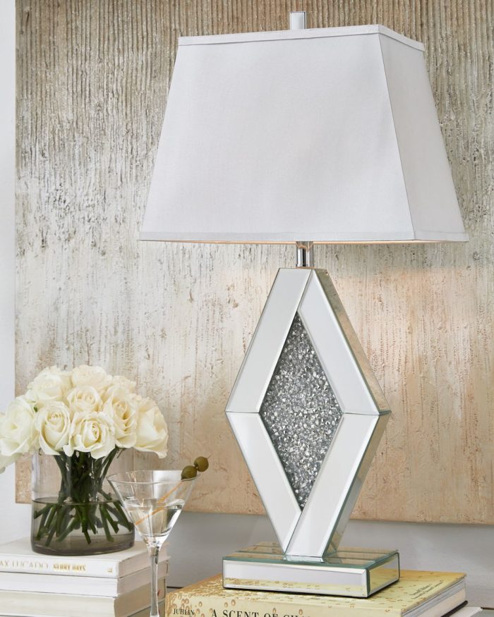 Prunella - Silver Finish - Mirror Table Lamp - Image 2