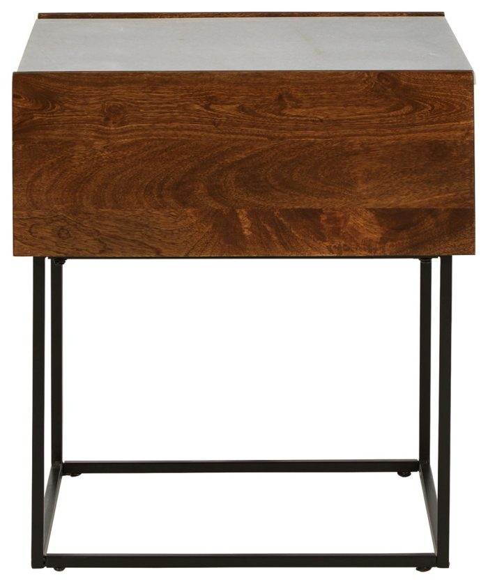 Rusitori - Brown / Beige / White - Rectangular End Table - Image 4