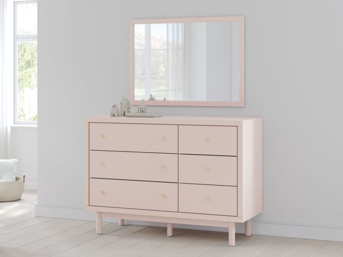 Wistenpine - Blush - Dresser And Mirror - Image 2