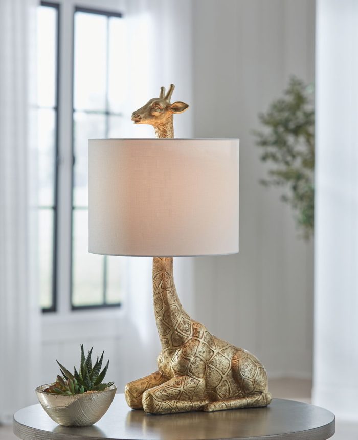 Ferrison - Gold Finish - Poly Table Lamp - Image 2